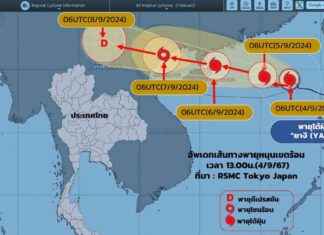 Update on Typhoon Yagiri Route announced by the Meteorological Department – 5th Edition. news-04092024-140027