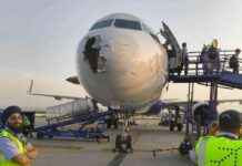 Indian Plane Hit by Hailstorm Due to Denied Diversion Requests ndian-plane-hit-by-hailstorm-due-to-denied-diversion-requests